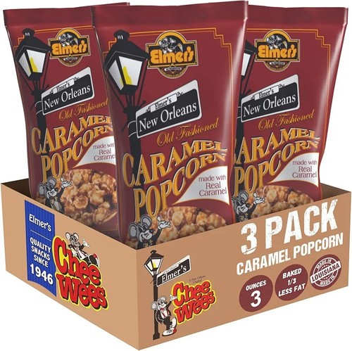 Elmer caramel popcorn 3 - caramel, popcorn,